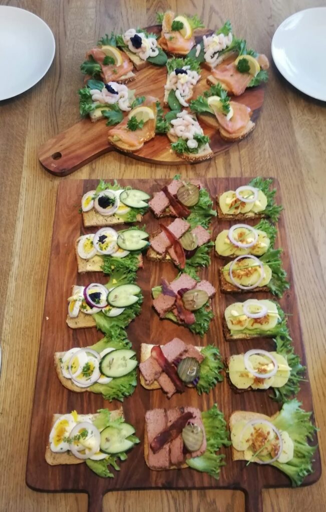 Smørbrød préparés par Dorthe